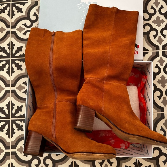 Farylrobin Suede Knee Boots from Anthropologie Size 9.5 👢 - Picture 3 of 8